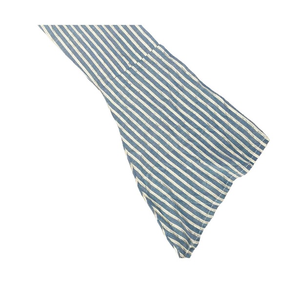 Nwt $80 Altar'd State Blue Gold Striped Blouse with Tassels - Picture 2 of 8